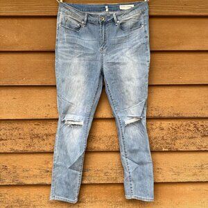 Special A Los Angeles Distressed Skinny Blue Jeans Size XL